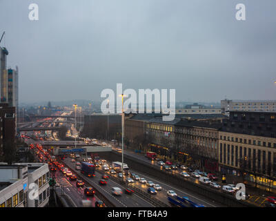 Autostrada M8 Glasgow Scozia Scotland Foto Stock