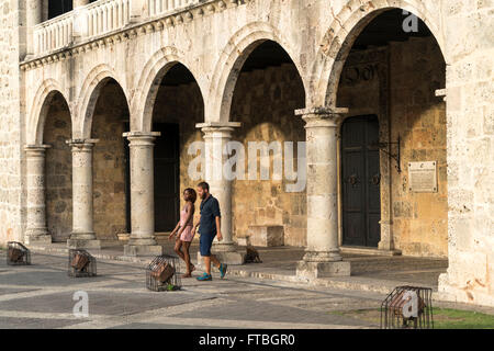 Alcázar de Colón, Santo Domingo, Repubblica Dominicana Foto Stock