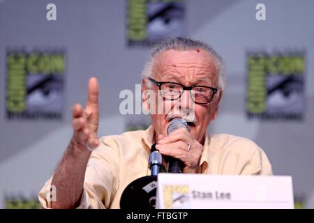 Fumetto autore ed ex capo della Marvel Comics Stan Lee durante il 2010 San Diego Comic Con Luglio 23, 2010 a San Diego, California. Foto Stock