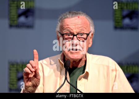 Fumetto autore ed ex capo della Marvel Comics Stan Lee durante il 2010 San Diego Comic Con Luglio 23, 2010 a San Diego, California. Foto Stock