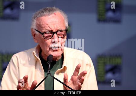 Fumetto autore ed ex capo della Marvel Comics Stan Lee durante il 2010 San Diego Comic Con Luglio 23, 2010 a San Diego, California. Foto Stock