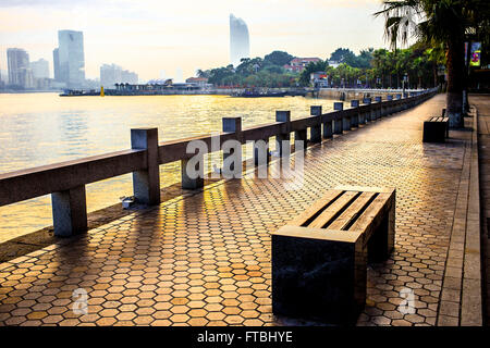 Isolotto di Gulangyu paesaggio balneare Foto Stock