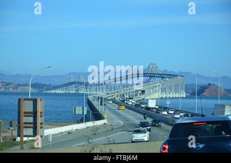 Richmond-San Rafael Bridge, Richmond, CA Foto Stock