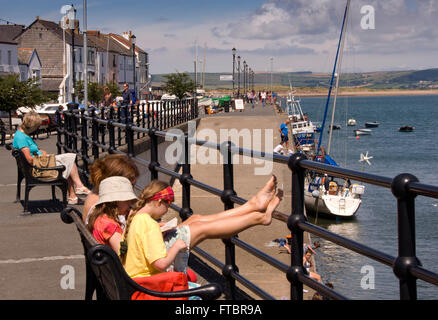 Appledore,north devon,uk,un piccolo villaggio costiero,noto per la pesca e la cantieristica navale,sul fiume Torridge estuary.una vacanza mare Foto Stock