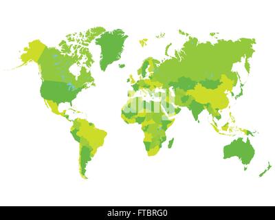 Mappa mondo illustrazione vettoriale Illustrazione Vettoriale