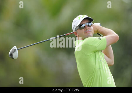 Doral, Fla, STATI UNITI D'AMERICA. Decimo Mar, 2012. Martin Laird durante il terzo round del Campionato Mondiale di Golf Cadillac Championship sul TPC Blue Monster Corso al Doral Golf Resort And Spa in data 10 marzo 2012 di Doral, Fla. ZUMA PREMERE/ Scott A. Miller. © Scott A. Miller/ZUMA filo/Alamy Live News Foto Stock