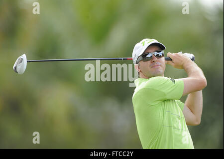 Doral, Fla, STATI UNITI D'AMERICA. Decimo Mar, 2012. Martin Laird durante il terzo round del Campionato Mondiale di Golf Cadillac Championship sul TPC Blue Monster Corso al Doral Golf Resort And Spa in data 10 marzo 2012 di Doral, Fla. ZUMA PREMERE/ Scott A. Miller. © Scott A. Miller/ZUMA filo/Alamy Live News Foto Stock