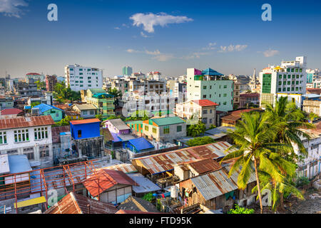 Mandalay, Myanmar downtown skyline della citta'. Foto Stock