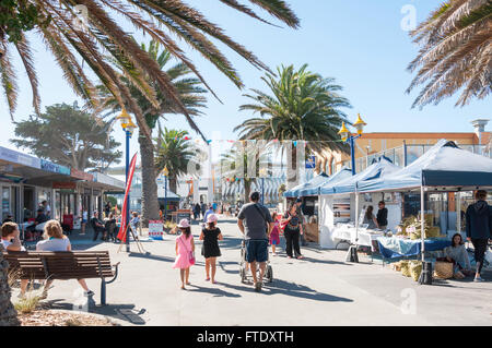 New Brighton Seaside Mercato, Brighton Mall, New Brighton, Christchurch, regione di Canterbury, Nuova Zelanda Foto Stock