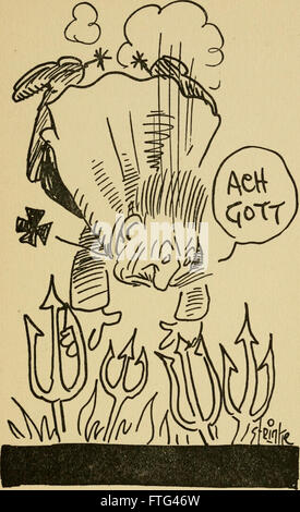 Questo lavoro del 1917 presenta versi e disegni di umoristi americani, che offrono commenti satirici sul Kaiser e sugli eventi della prima guerra mondiale Foto Stock