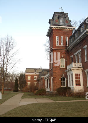 Oneida Comunità Mansion, Oneida, New York . Bellissimo palazzo che una volta era la casa di una comune religiosa Foto Stock