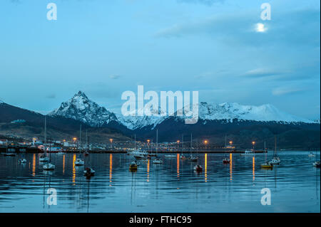 Porto di Ushuaia, Tierra del Fuego, Patagonia, Argentina Foto Stock