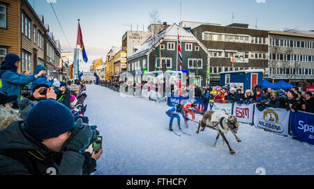 Tromso renne racing 2016 Foto Stock