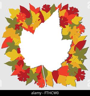 Foglie di autunno illustrazione Illustrazione Vettoriale