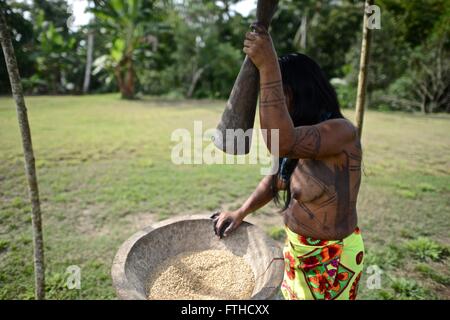 Embera comunità indigena. Sambu distretto. Regione di Darien. Foto Stock