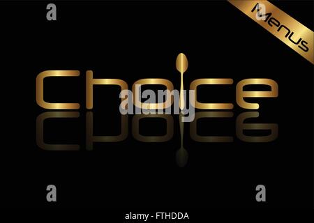 Esempio di Menu Illustrazione Vettoriale