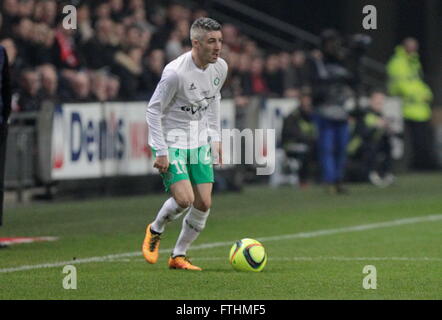 Fabien Lemoine quando uno league match Stade Rennais - come Saint Etienne Febbraio 4, 2016 a Roazhon park, Rennes Foto Stock