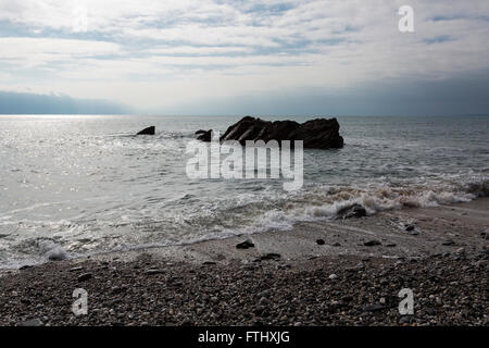 Splendide calette vicino la lucertola Cornovaglia Foto Stock