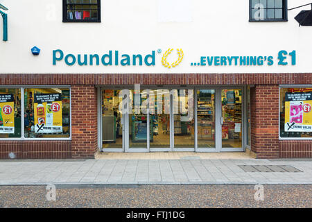 Poundland store del Regno Unito Foto Stock