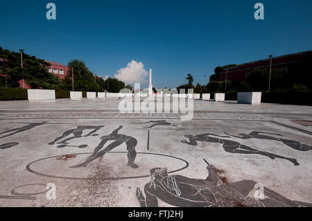 Italia Lazio Roma, Foro Italico, Mosaico Foto Stock