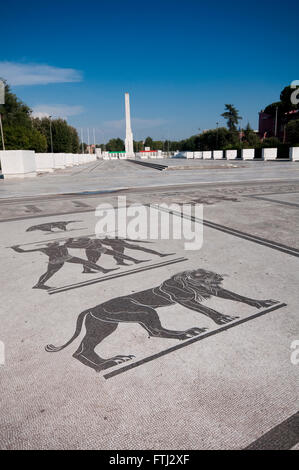 Italia Lazio Roma, Foro Italico, Mosaico Foto Stock