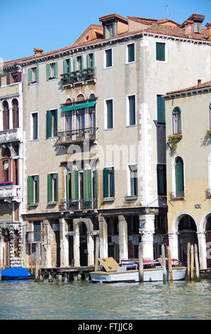 Venezia, Palazzo Contarini-Pisani Grand Canal Foto Stock