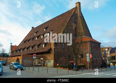 Wielki Mlyn, Grande Mulino, alloggiamento shopping centre, città vecchia, Gdansk, Pomerania, Polonia Foto Stock