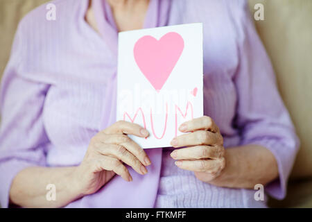 Mostra messaggio di saluto-card Foto Stock