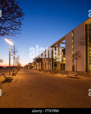 Il Paul-Loebe-Haus, parte del Reichstag / Bundeskanzleramt / complesso del Parlamento europeo Foto Stock