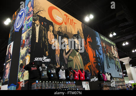 WONDERCON: Los Angeles Convention Center, 25 marzo thru 27, 2016. Fumetti popolari visualizzate all'immagine Comics booth. Foto Stock