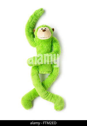Scatto dall'alto di una scimmia verde toy Foto Stock