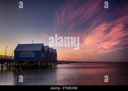 BUSSELTON JETTY tramonto Foto Stock