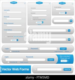 Vettore forma Web Templates Illustrazione Vettoriale