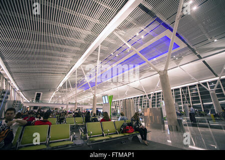 Nuovo terminale dell'Aeroporto Internazionale di Brasilia - il Presidente Juscelino Kubitschek Foto Stock