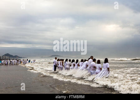 Iemanja partito nel resort - costa sud dello stato Foto Stock