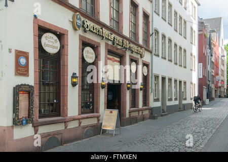 Köln, Altstadt-Nord, Auf dem Rothenberg, Haxnhaus zum Rheingarten Foto Stock