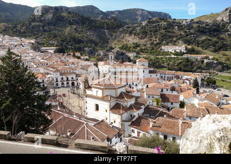 Grazalema, andalusa di White Mountain Village, Cadice, Andalusia, Spagna, Europa Foto Stock