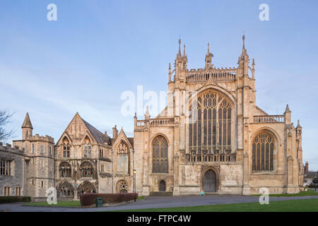 La cattedrale di Gloucester, Gloucester, Gloucestershire, England, Regno Unito Foto Stock