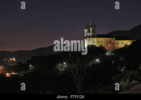 Chiesa di Sao Francisco de Paula nel centro storico di Ouro Preto - MG Foto Stock