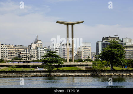 Monumento nazionale per i morti della II Guerra Mondiale o il monumento a Pracinhas Foto Stock