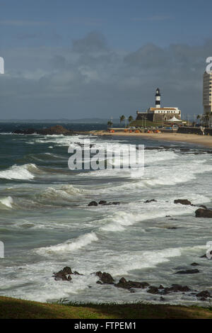 Praia do Forte in Forte de Santo Antonio da Barra - noto anche come barra faro Foto Stock