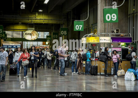 Tiete Bus Terminal - Trasporto interstatale Foto Stock