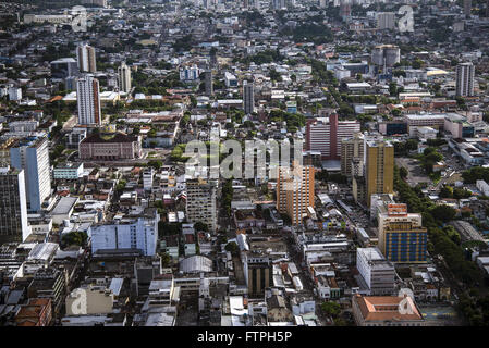 Vista aerea della città con il Teatro Amazonas - Centro Historico Foto Stock