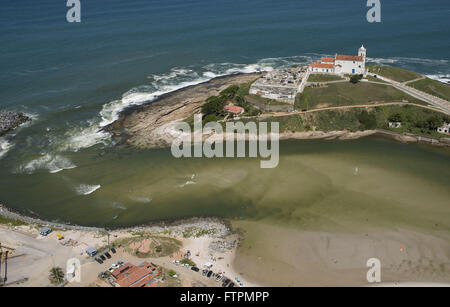 Vista aerea da Igreja Matriz Nossa Senhora de Nazareth Foto Stock