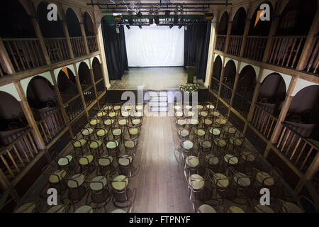 Sao Joao teatro aperto nel 1887 - Stile Italiano palcoscenico e pubblico stile Elizabethan Foto Stock