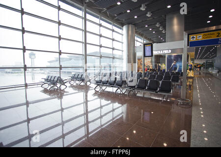 Ala di salire a bordo terminale 3 con il brano di sottofondo da Sao Paulo / l'Aeroporto Internazionale di Guarulhos Foto Stock