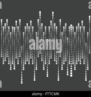 Tech astratta geometrica halftone scuro dello sfondo. Il design del vettore Illustrazione Vettoriale