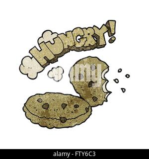 Freehand textured cartoon i cookie Illustrazione Vettoriale