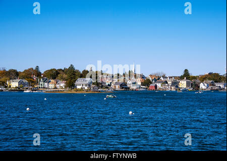 Panoramica città, Portsmouth, New Hampshire, STATI UNITI D'AMERICA Foto Stock