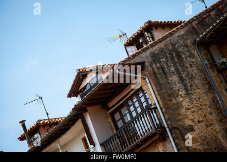 Casa tipica in Santillana del Mar, Cantabria, SPAGNA Foto Stock